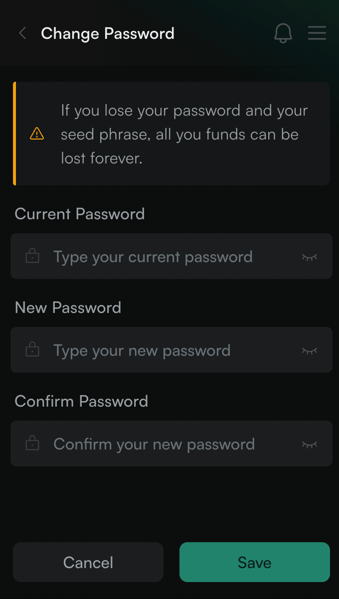 Change password